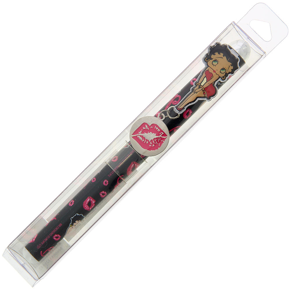 Betty Boop Black Heart Charm Pen