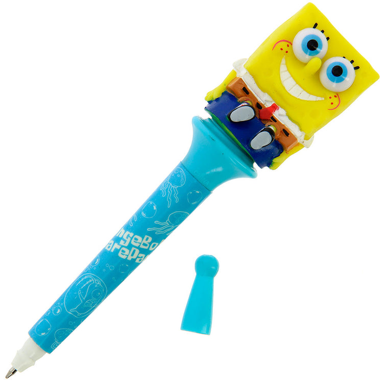 SpongeBob Square pants Ball pen  has black ink and a charm .A fun roller ball pen from the hugely popular SpongeBob Square pants range.Exclusively Available at Reliance Gifts www.reliancegifts.co.uk