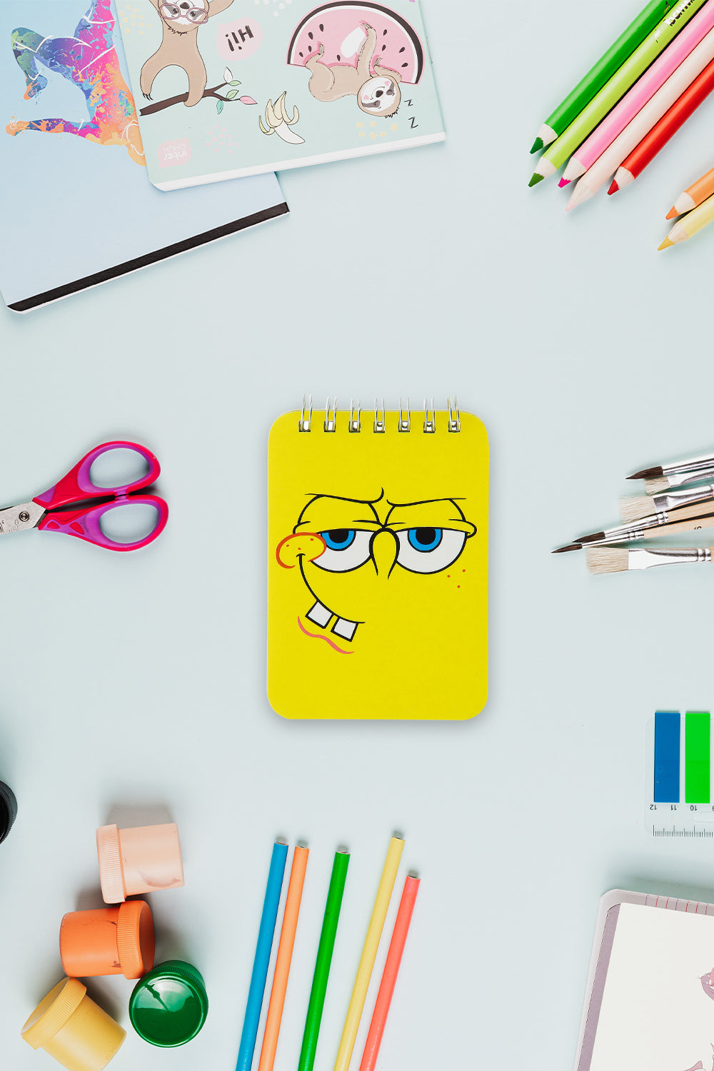 SpongeBob Square Pants Writing Pad (Grumpy face)