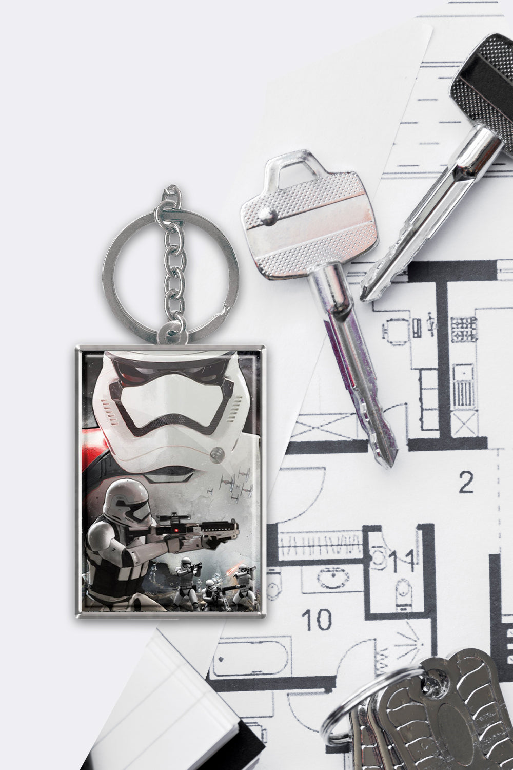 Star Wars Storm Trooper Lenticular Key ring