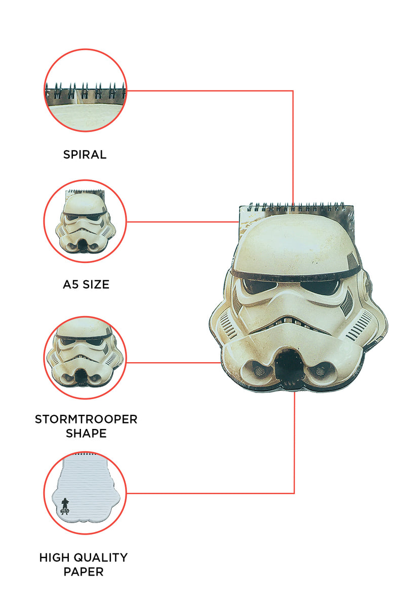 Star Wars A5 Strom Trooper Shaped Notebook