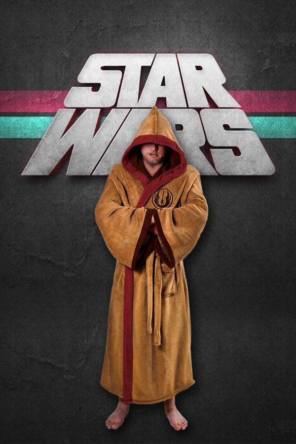 Star Wars Classic Jedi Bath Robe, Brown, Medium