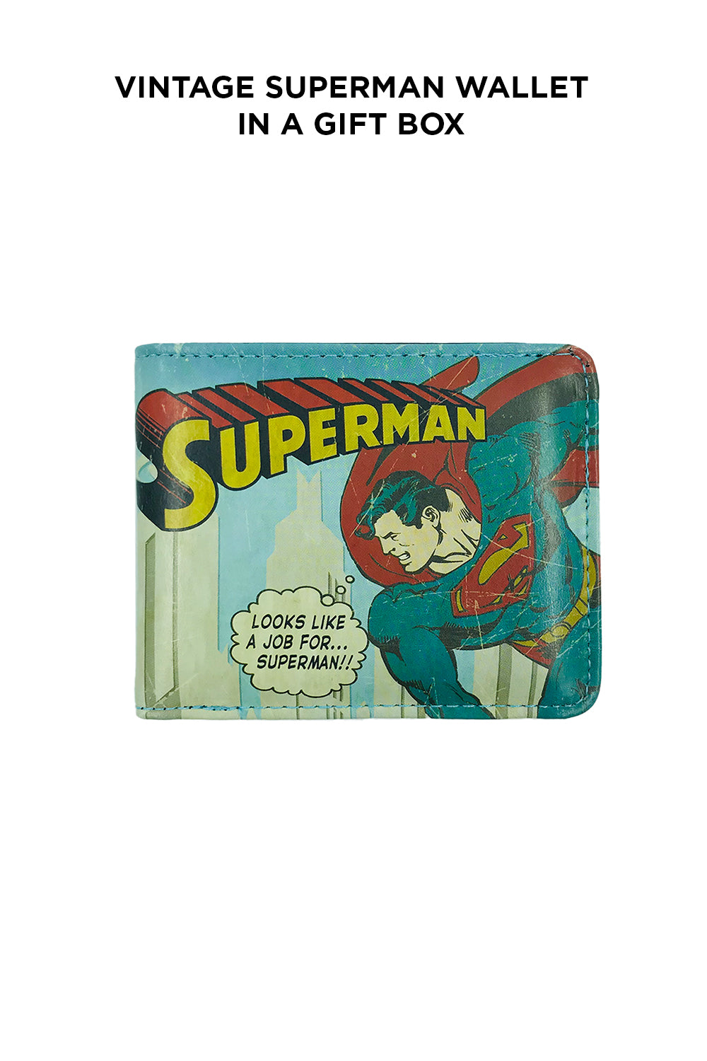 Vintage Superman Wallet in a Gift Box