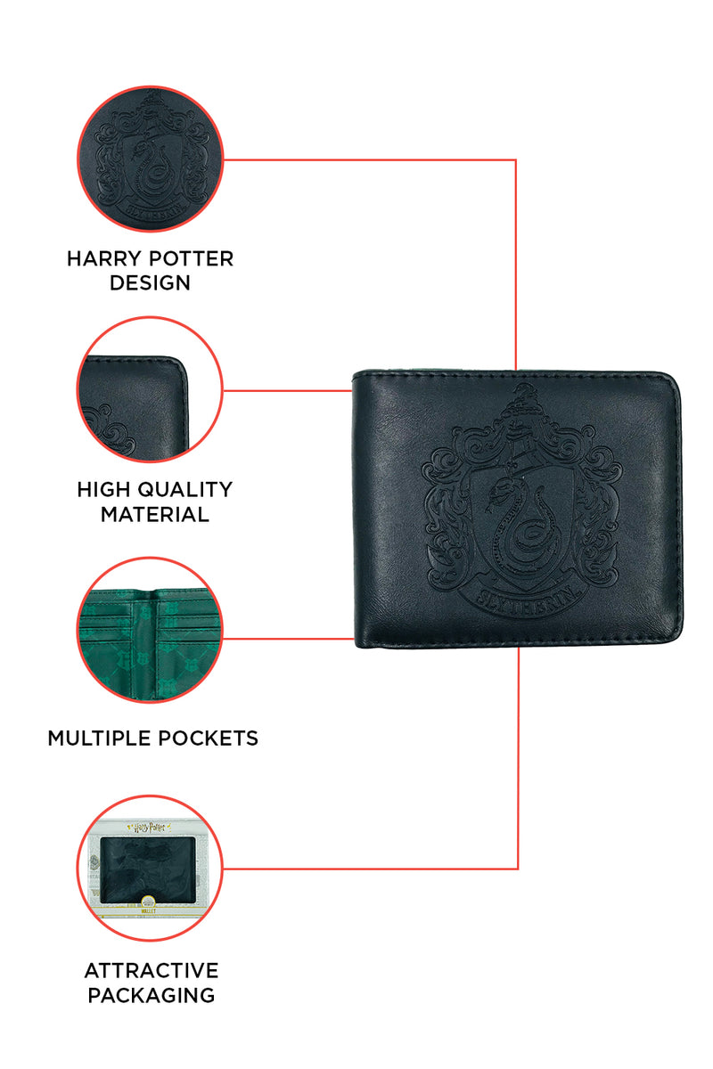 Harry Potter Embossed Slytherin PU Wallet