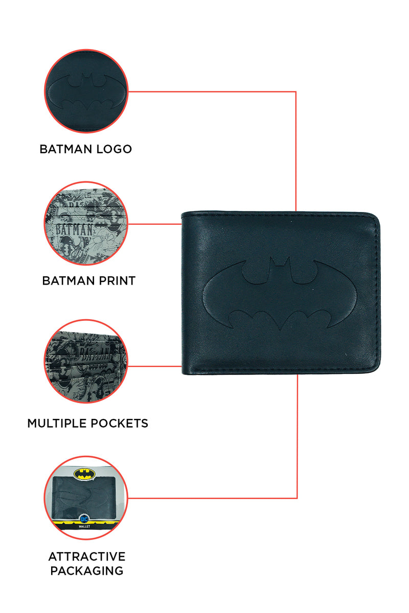 DC  Batman Embossed Inside Print Wallet