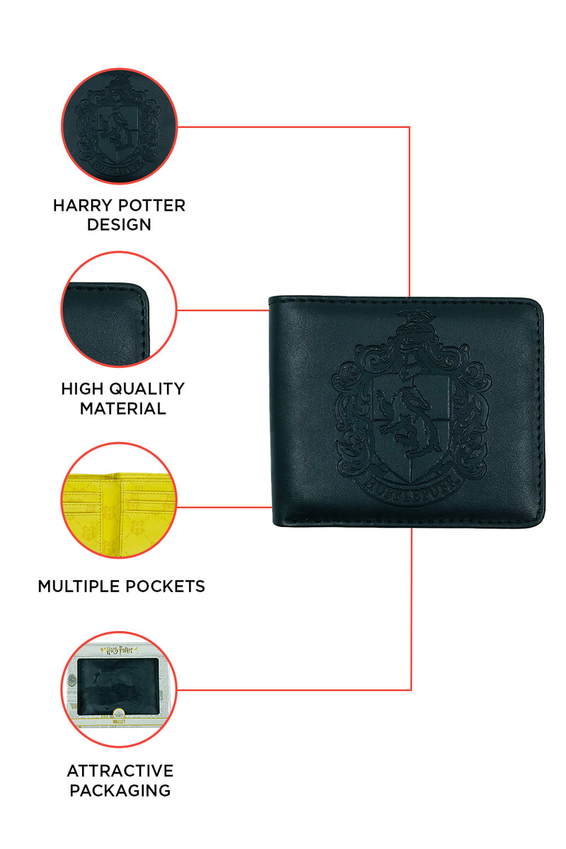 Harry Potter Embossed Hufflepuff PU Wallet