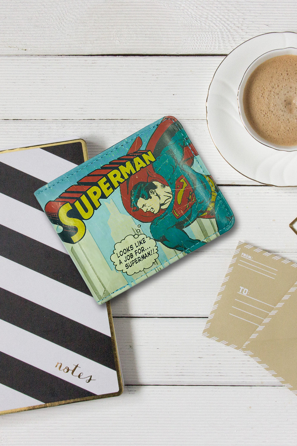 Vintage Superman Wallet in a Gift Box