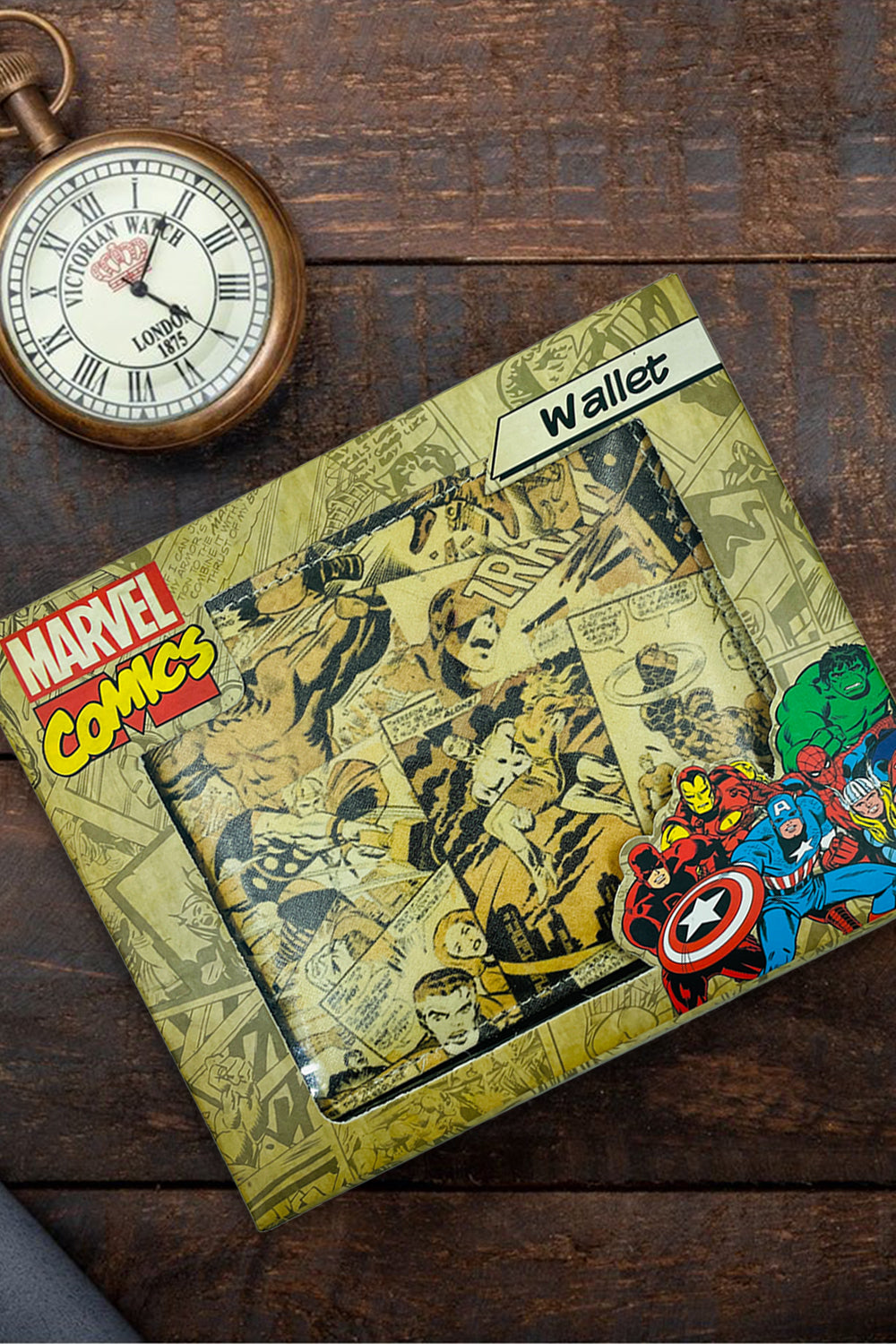 Marvel Reloaded Comic Outside Print Wallet