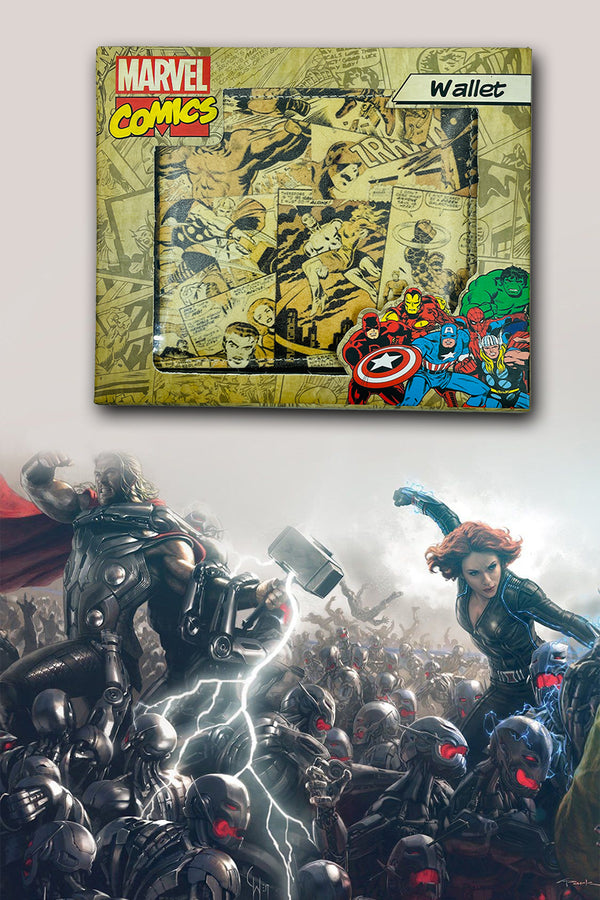 Marvel Reloaded Comic Outside Print Wallet