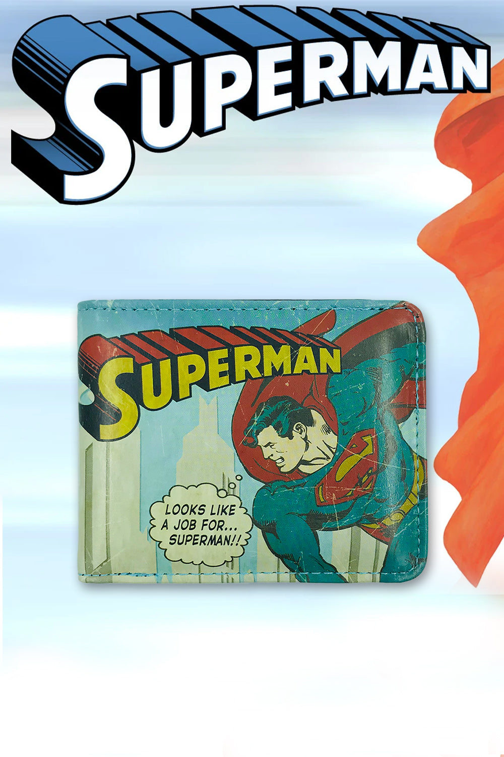 Vintage Superman Wallet in a Gift Box