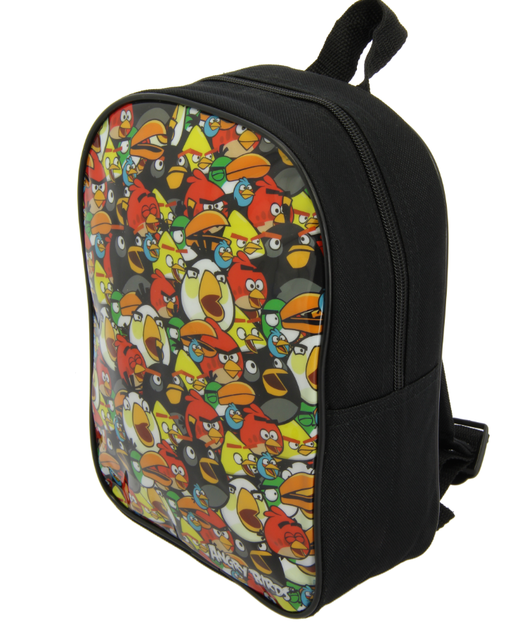 Angry Birds Back pack is an Angry birds multi character print kids back pack . A backpack for kids 'My First' by Angry Birds. Is is half-closure to make it easier for children to put on or take things off Dimensions (H * L * L): 26 cm * 20 cm * 8 cm. Exclusively Available at Reliance Gifts www.reliancegifts.co.uk