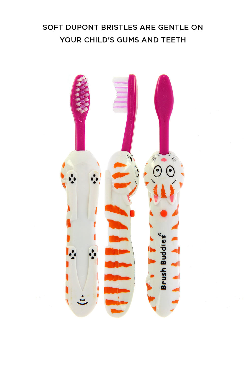 Brush Buddies Talkin Wanda Whiskers (Cat) Toothbrush - Pink