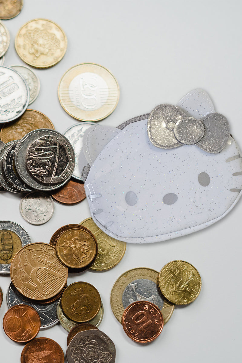 Hello Kitty Silver Bow Coin Purse