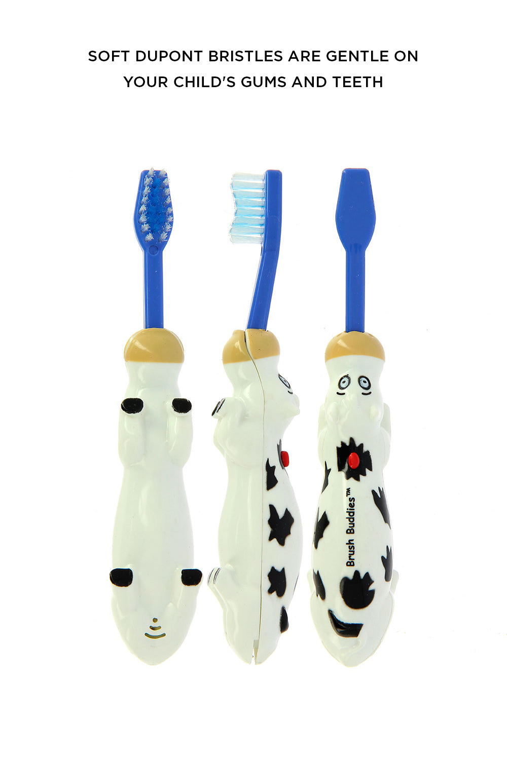 Brush Buddies Talkin Moo Reece (Cow)Toothbrush -Blue