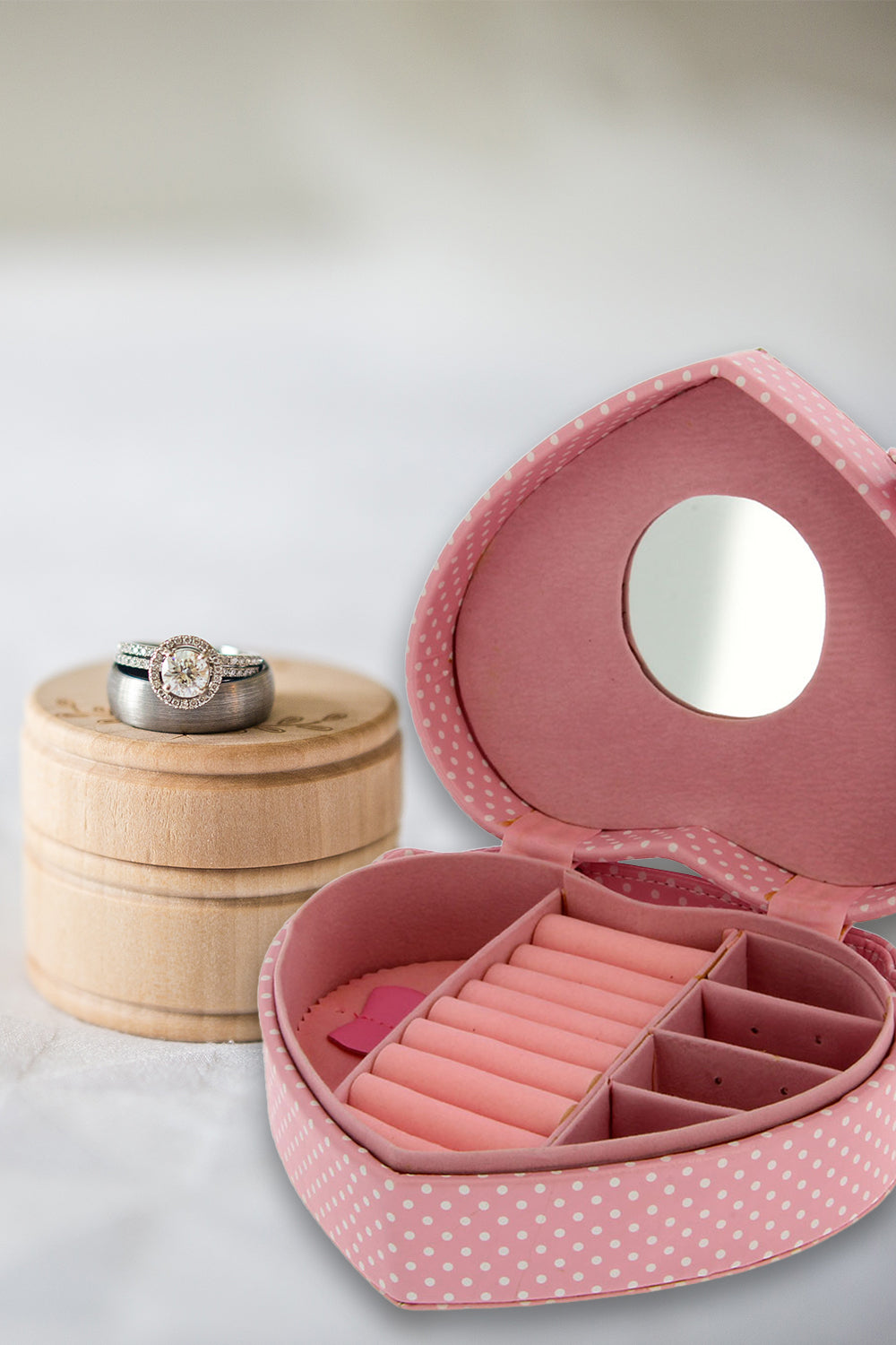 Hello Kitty Pink Heart Jewellery Box