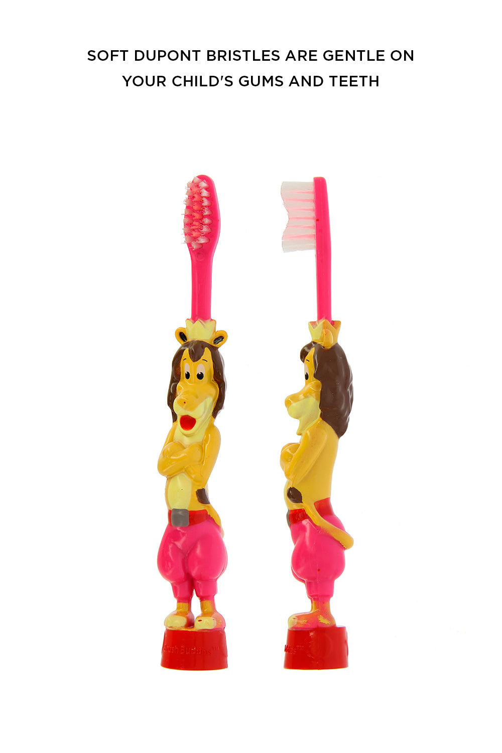 Brush Buddies Stand-in Leo (Lion) Toothbrush- Pink