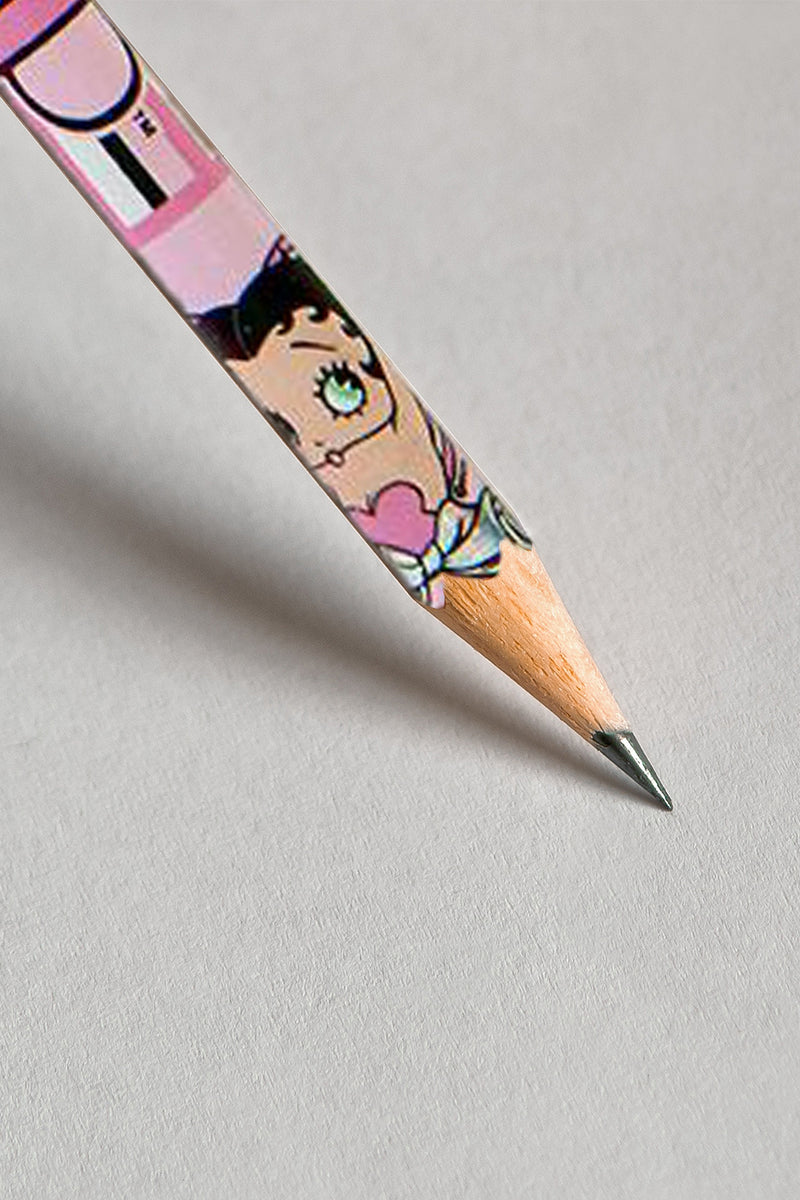 Betty Boop Pink Pencil with Eraser Set of 30